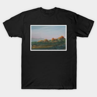 The Pinnacles from Hervey Range Lookout - Watercolour on Arches T-Shirt